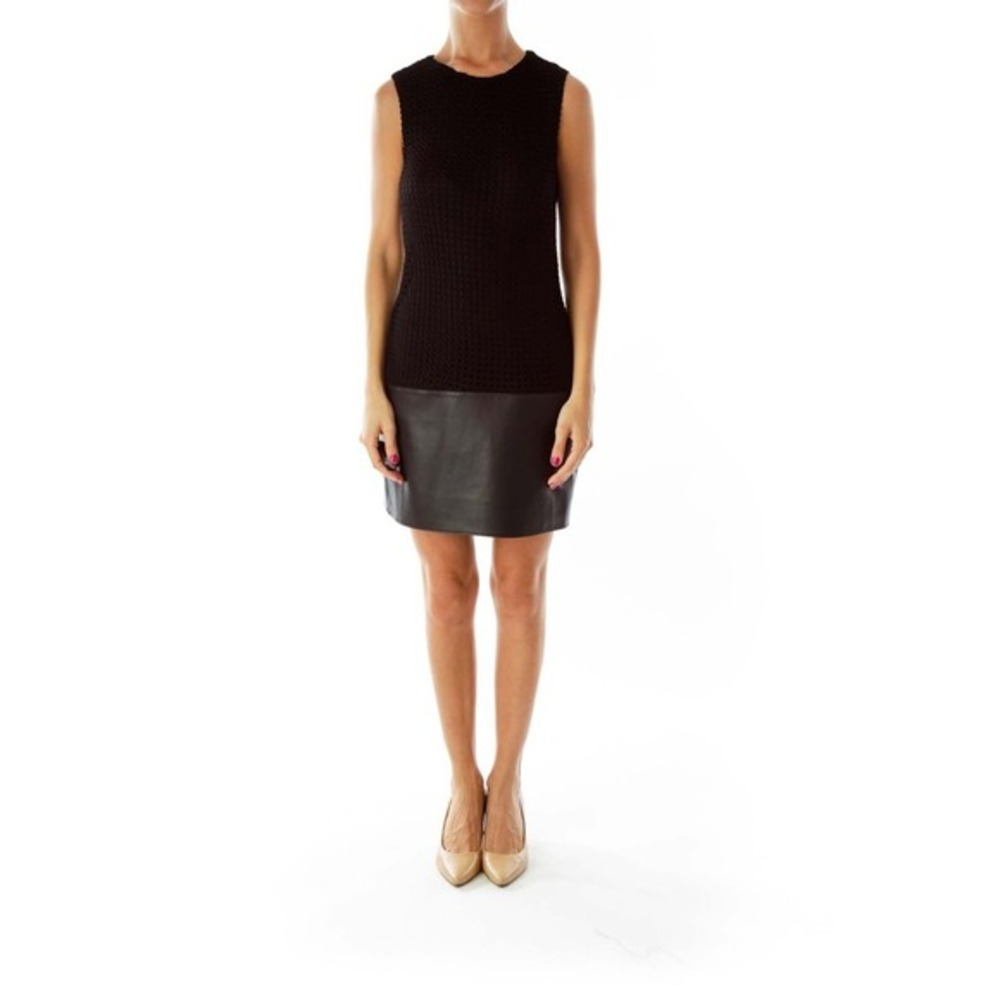 Bailey 44 Sleeveless Dress XS Pullover Faux Leather Dark Romantic Goth‎ Matrix